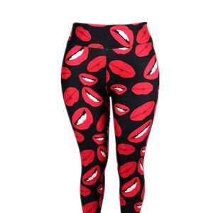 Black with Red Lips Leggings | Make Bundle & save